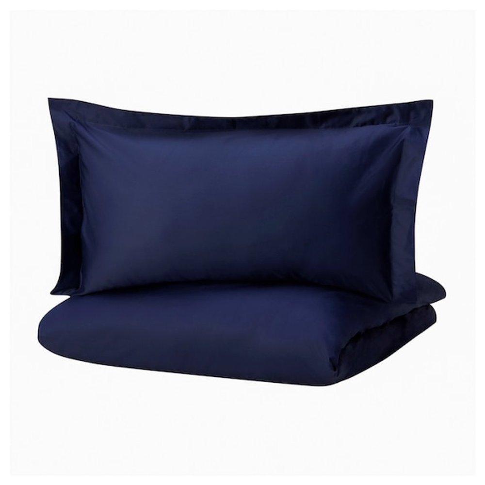 NEW - IKEA FINNSKRÄPPA Duvet Cover/ Pillowcases CT 500 Blue King ---100% COTTON - Picture 3 of 6